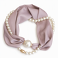 50% de Réduction – Foulard Collier à Perles et Fermoir Magnétique