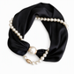 50% de Réduction – Foulard Collier à Perles et Fermoir Magnétique