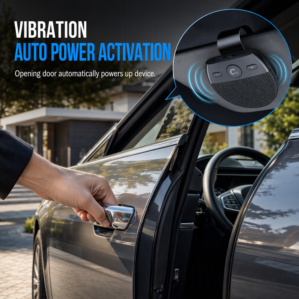 54% de Réduction – Kit Mains-Libres Bluetooth Voiture pour Pare-Soleil et Audio