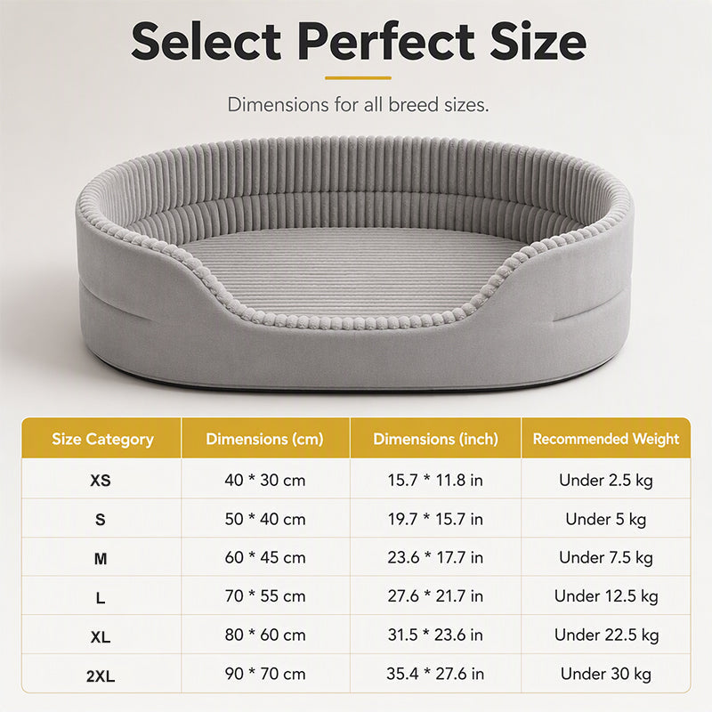 50% de Réduction – Panier Orthopédique Apaisant pour Chien et Chat, Lit Coussin Soulagement Articulaire Haute Densité