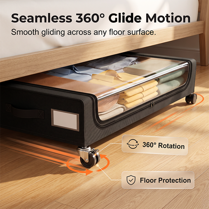 50% de Réduction – Chariot de Rangement Sous Lit Grande Capacité