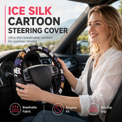 50% de Réduction – Couvre-Volant Universel Respirant et Antidérapant Auto 38 cm