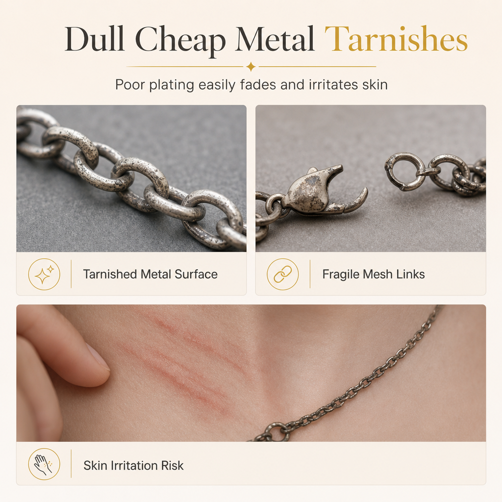 50% de Réduction – Collier Attrape-Rêves Femme, Pendentif Filigrane Doré avec Perle Tournante Porte-Bonheur et Chaîne Fine