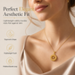 50% de Réduction – Collier Attrape-Rêves Femme, Pendentif Filigrane Doré avec Perle Tournante Porte-Bonheur et Chaîne Fine