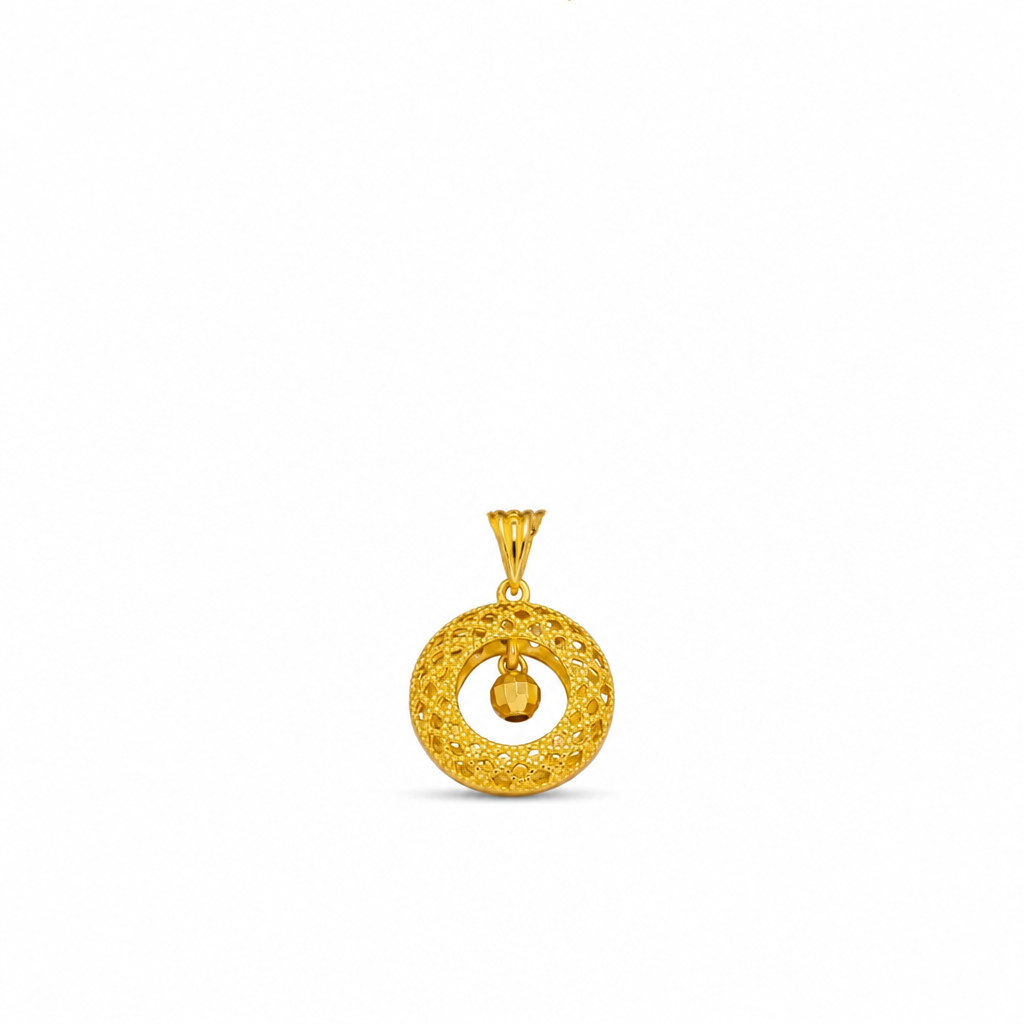 50% de Réduction – Collier Attrape-Rêves Femme, Pendentif Filigrane Doré avec Perle Tournante Porte-Bonheur et Chaîne Fine