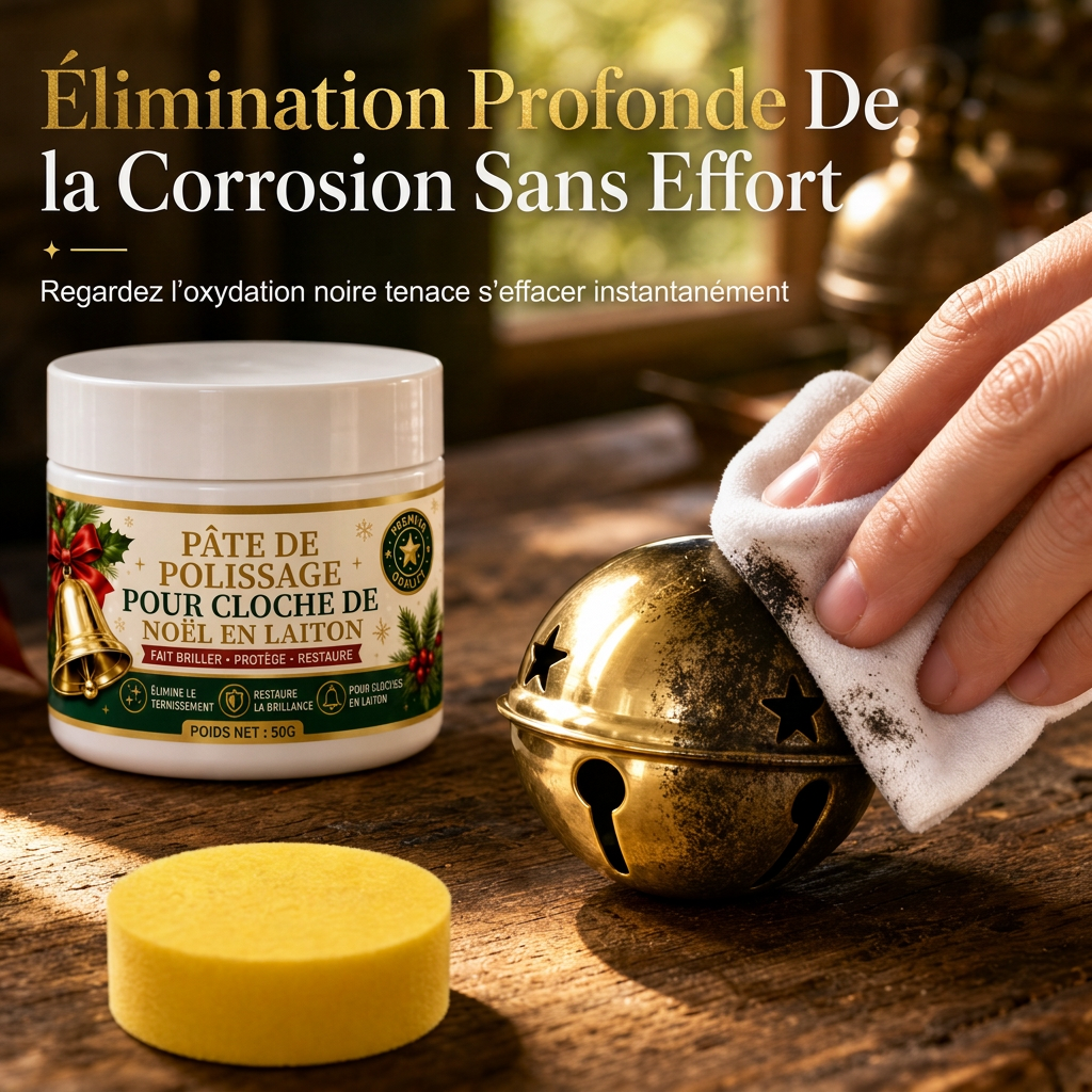 40% de Réduction – Crème Polissage Laiton et Cuivre Anti-Ternissure et Oxydation, Nettoyant Métal Finition Miroir Brillante