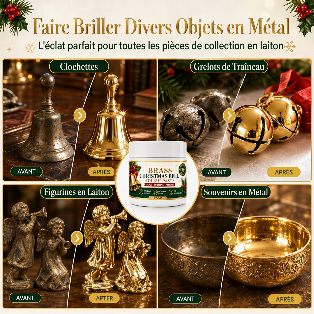 40% de Réduction – Crème Polissage Laiton et Cuivre Anti-Ternissure et Oxydation, Nettoyant Métal Finition Miroir Brillante