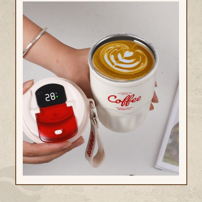 50% de Réduction – Tasse Thermique Intelligente Affichage Température, Mug Isotherme Café et Thé Inox 316 pour Bureau et Voyage