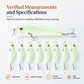 50% de Réduction – Leurre Minnow Phosphorescent 7cm 8g, Poisson Nageur Lumineux pour Pêche de Nuit Carnassiers