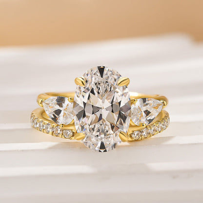 50% de Réduction – Bague Goutte d'Eau Ajustable Ouverte Strass Scintillant