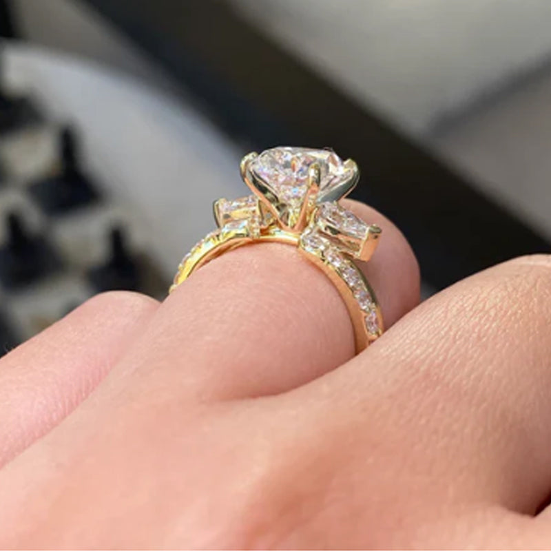 50% de Réduction – Bague Goutte d'Eau Ajustable Ouverte Strass Scintillant