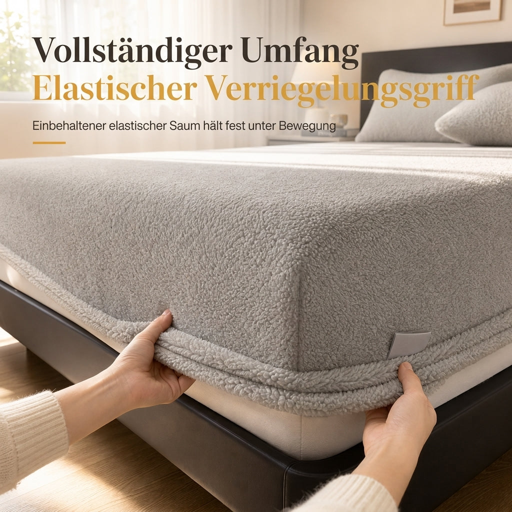 50% de Réduction – Drap-Housse Chaud en Peluche Épaisse, Protège-Matelas d'Hiver