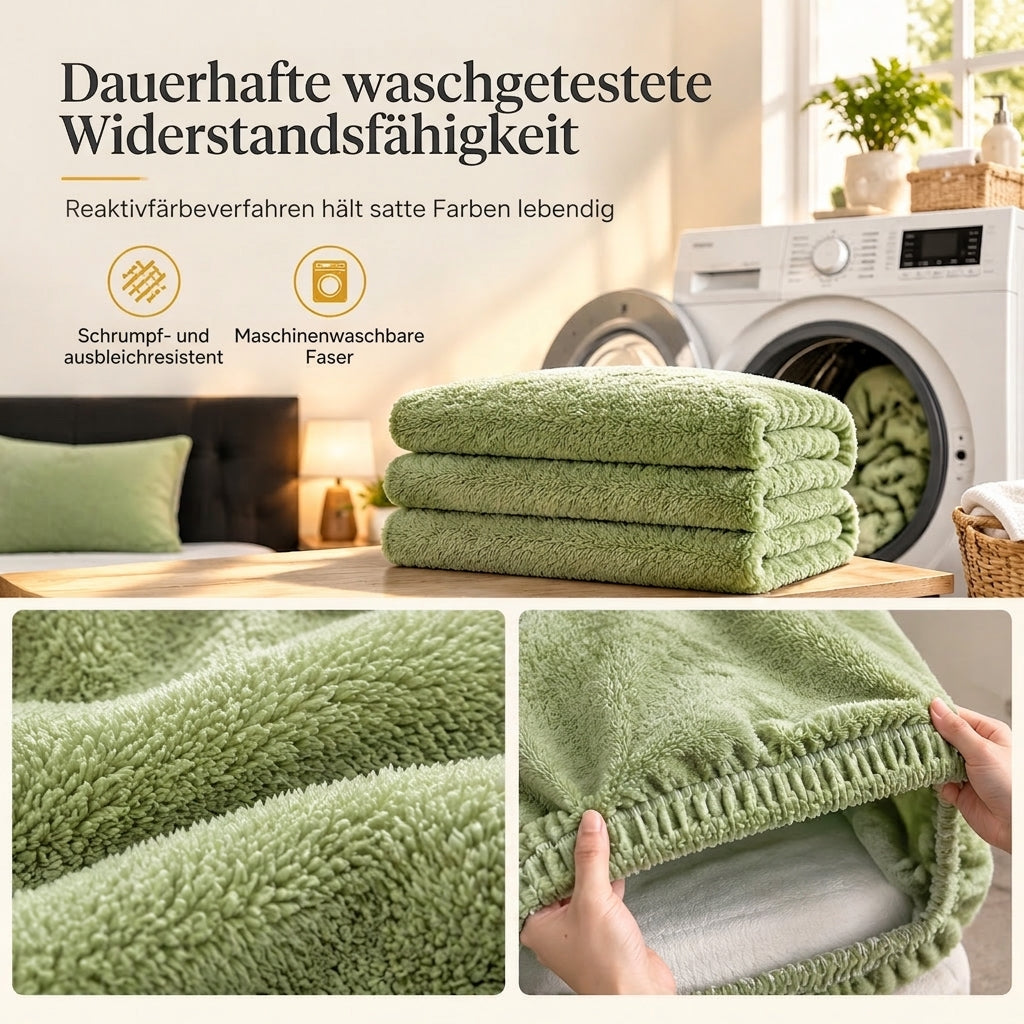 50% de Réduction – Drap-Housse Chaud en Peluche Épaisse, Protège-Matelas d'Hiver