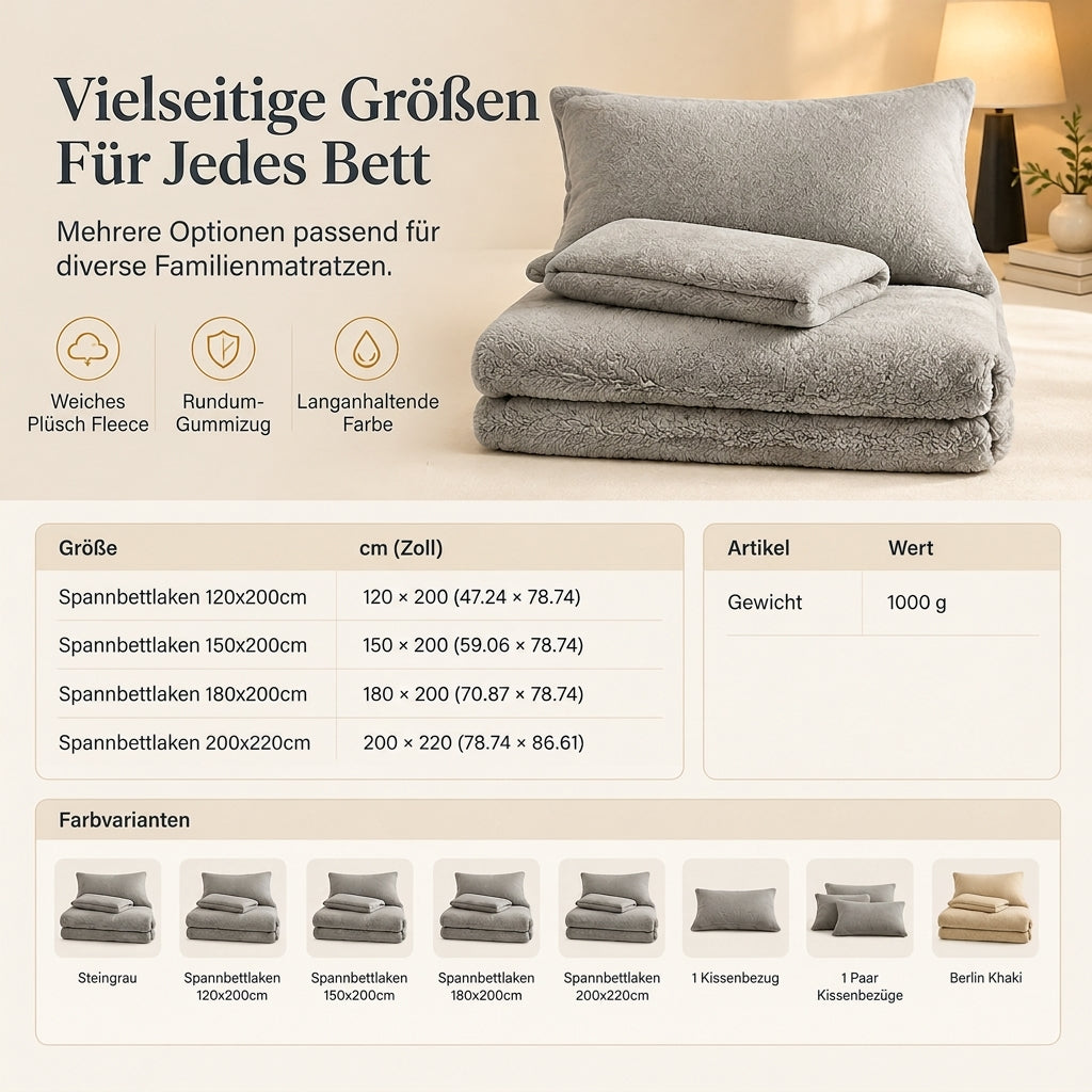 50% de Réduction – Drap-Housse Chaud en Peluche Épaisse, Protège-Matelas d'Hiver