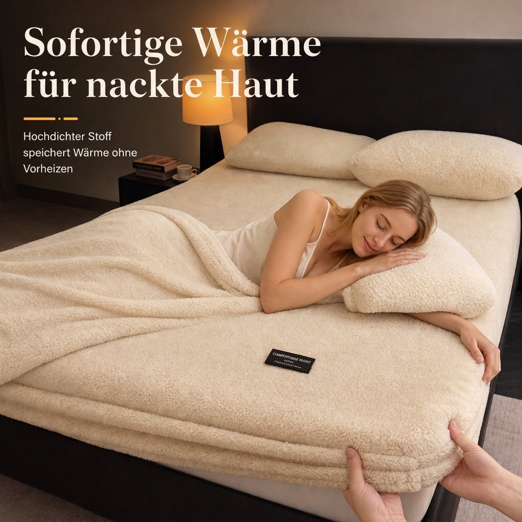 50% de Réduction – Drap-Housse Chaud en Peluche Épaisse, Protège-Matelas d'Hiver