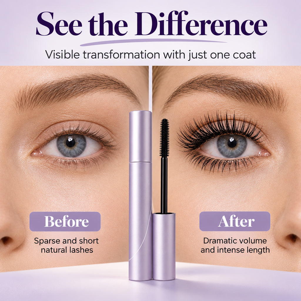 Mascara waterproof allongeant et volumateur à tenue longue durée