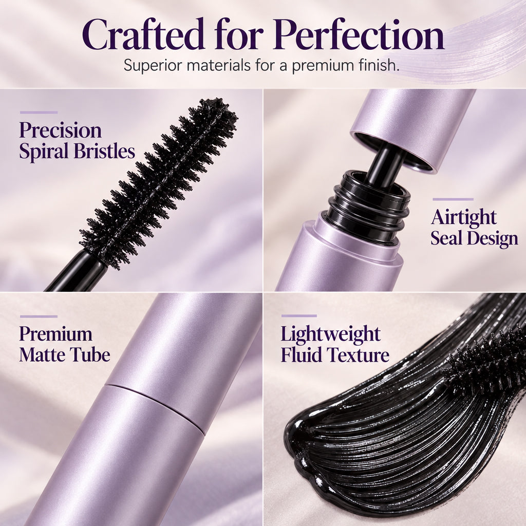 Mascara waterproof allongeant et volumateur à tenue longue durée
