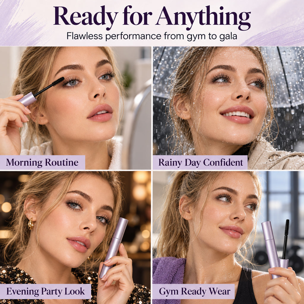 Mascara waterproof allongeant et volumateur à tenue longue durée