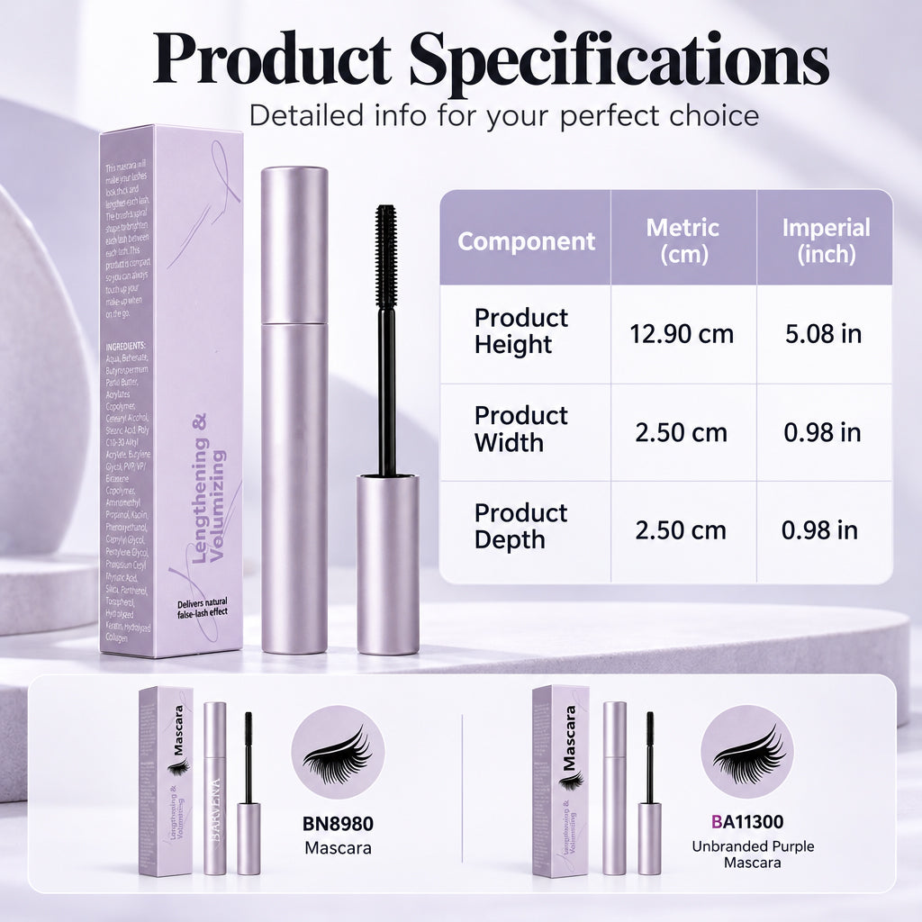 Mascara waterproof allongeant et volumateur à tenue longue durée