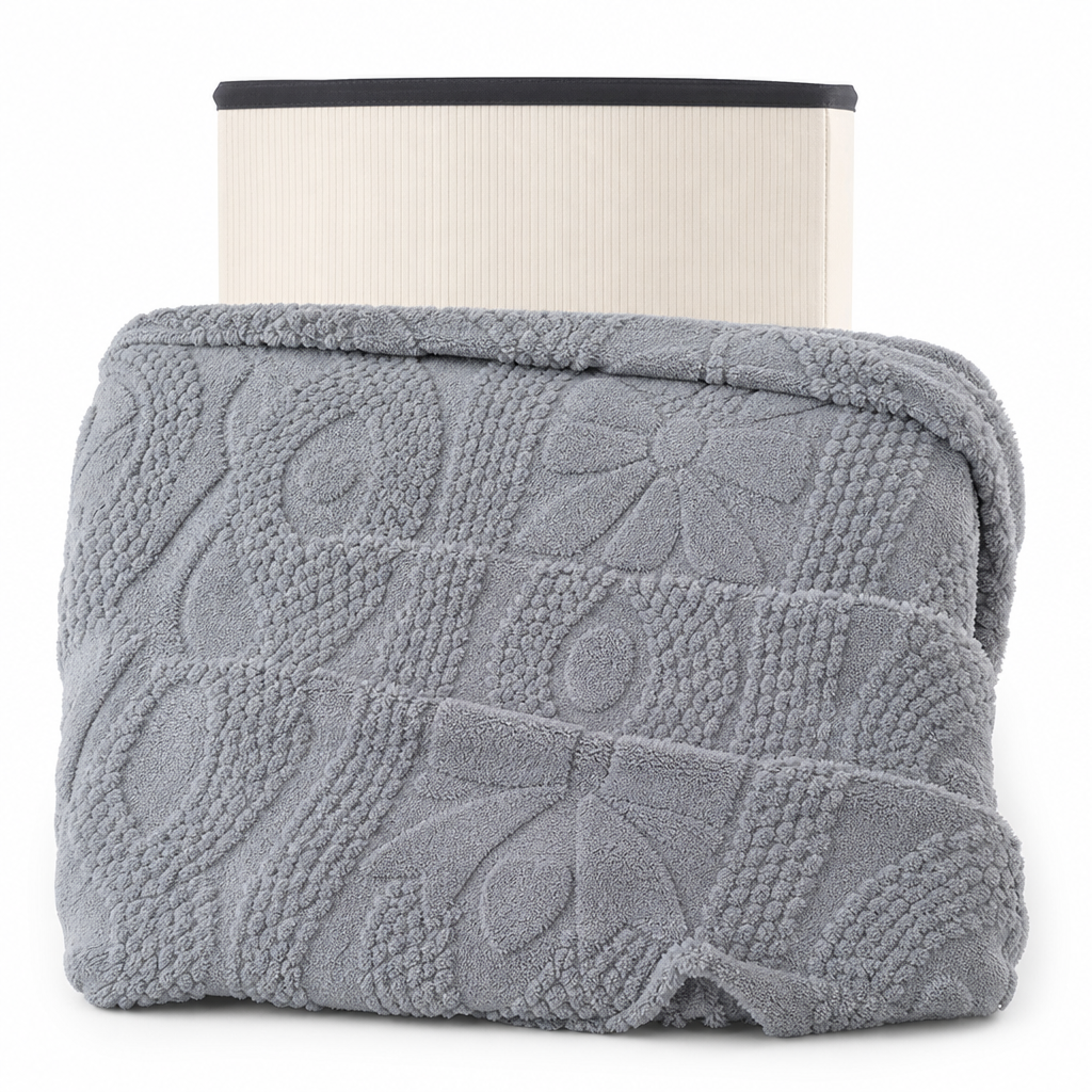 📢 50% de Réduction – Plaid Jacquard Double Face Doux et Moelleux à Motifs Cœurs, Couverture Polaire Chaude pour Canapé et Lit