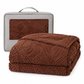 📢 50% de Réduction – Plaid Jacquard Double Face Doux et Moelleux à Motifs Cœurs, Couverture Polaire Chaude pour Canapé et Lit