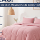 📢 40% de Réduction – Parure de Lit 3 Pièces Plissée Pintuck, Housse de Couette Respirante Infroissable et Taies d'Oreiller