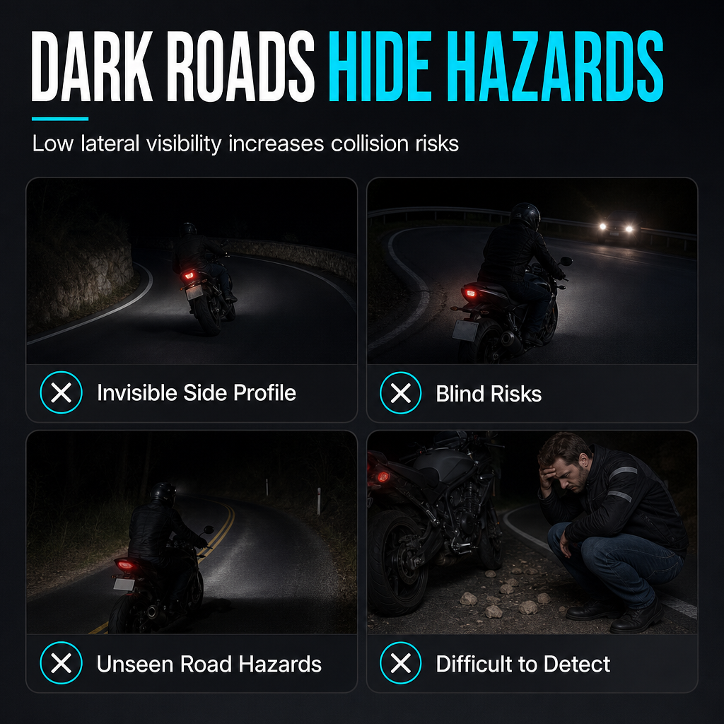 📢 40% de Réduction – Feux de Projection LED Ailes d'Ange pour Moto, Éclairage Sol Sécurité Nocturne et Boîtier Aluminium