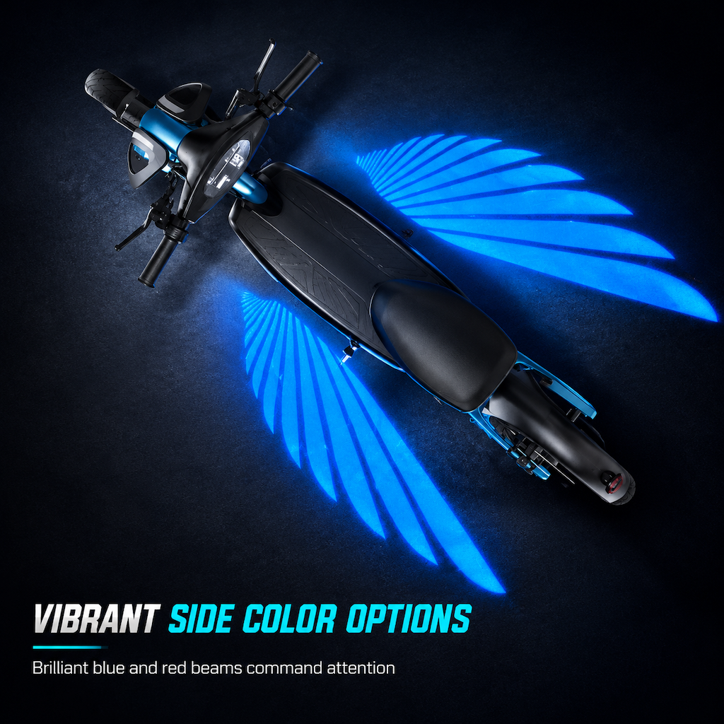 📢 40% de Réduction – Feux de Projection LED Ailes d'Ange pour Moto, Éclairage Sol Sécurité Nocturne et Boîtier Aluminium