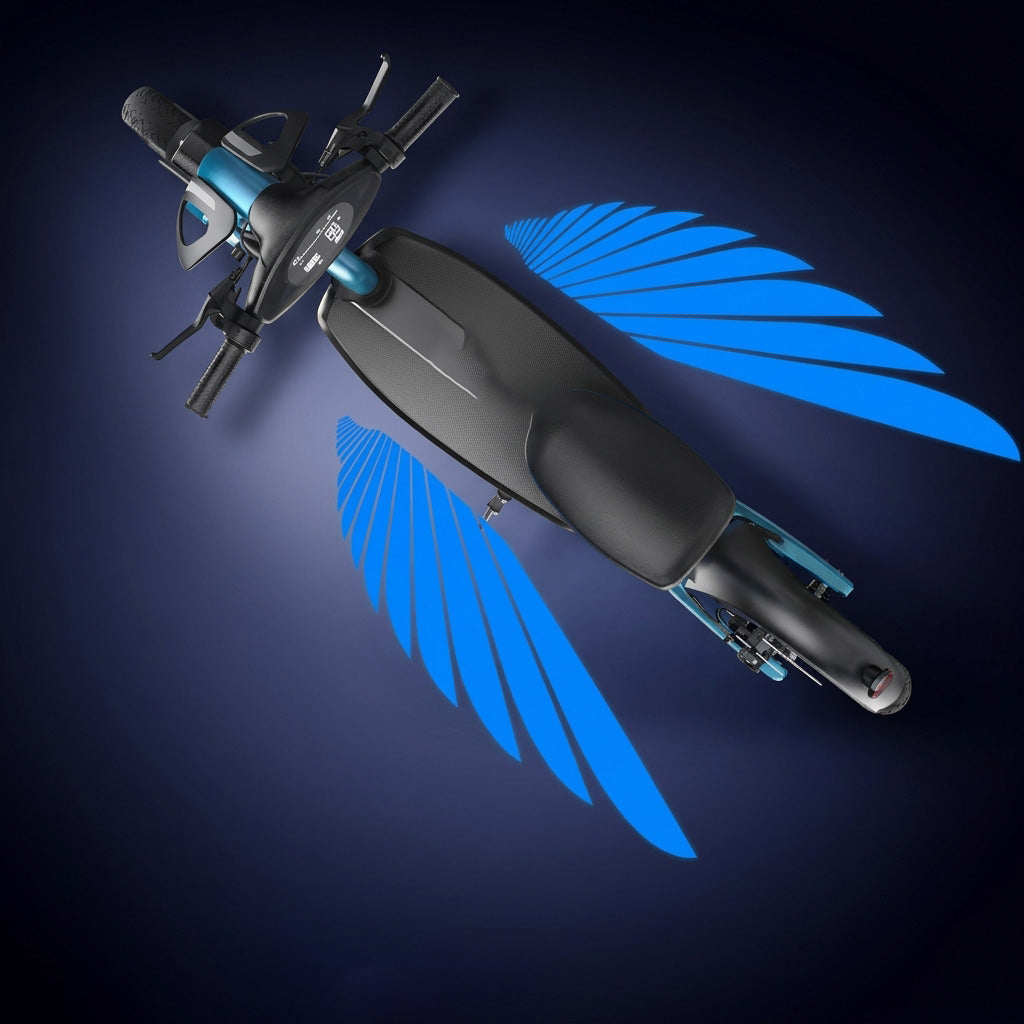 📢 40% de Réduction – Feux de Projection LED Ailes d'Ange pour Moto, Éclairage Sol Sécurité Nocturne et Boîtier Aluminium