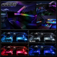 📢 50% de Réduction – Bande Lumineuse LED d'Ambiance Intérieure pour Voiture avec Prise USB et Éclairage Néon Flexible