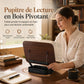 📢 50% de Réduction – Support de Lecture et Tablette Rotatif à 360° en Acrylique Transparent, Réglable en Hauteur, Ergonomique