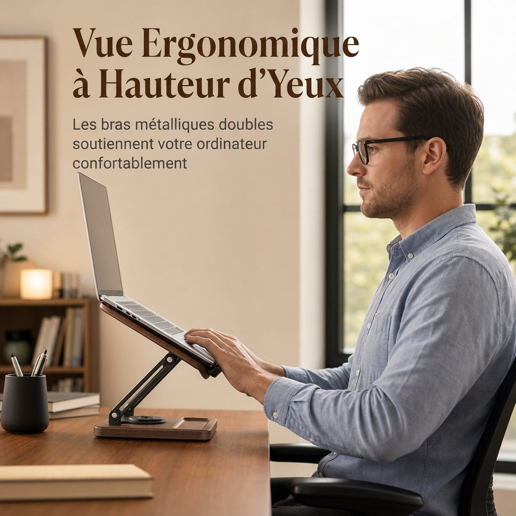📢 50% de Réduction – Support de Lecture et Tablette Rotatif à 360° en Acrylique Transparent, Réglable en Hauteur, Ergonomique