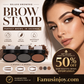 Kit Tampon et Poudre à Sourcils – Pochoirs Inclus, Tenue 24h Waterproof