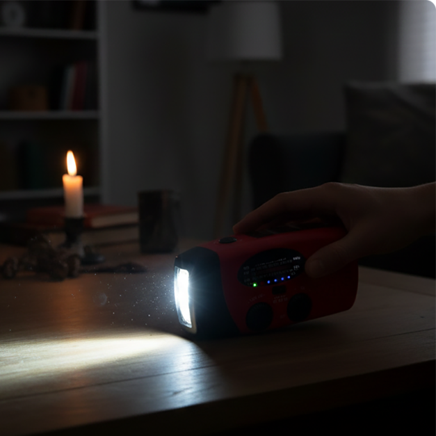 📢 50% de Réduction – Radio d'Urgence Solaire et Dynamo Portable Multifonction AM/FM/WB avec Lampe LED et Batterie de Secours