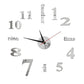 DIY moderne, stanzfreie Wanduhr