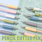 Cartoon-Muster Student Utility Knife Pen（1Set/6 Pcs)