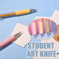 Cartoon-Muster Student Utility Knife Pen（1Set/6 Pcs)-6